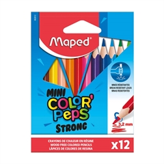 Barvice Maped Color'peps Strong Mini, 12 kosov