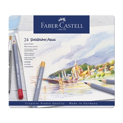Barvice Faber-Castell Goldfaber Aqua, 24 kosov