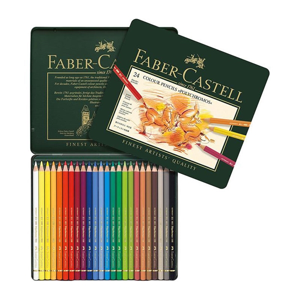 Barvice Faber-Castell Polychromos, 24 kosov