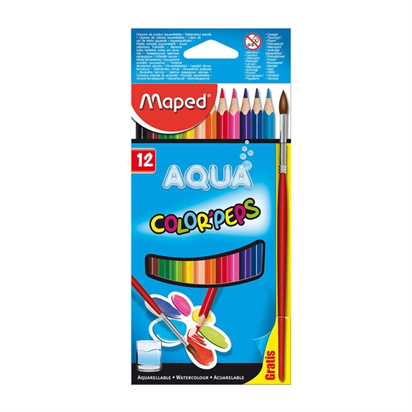Akvarelne barvice Maped Color'peps, 12 kosov