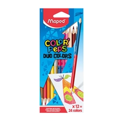 Barvice Maped Color'peps Duo, 12 kosov