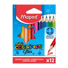 Barvice Maped Color'peps Star Mini, 12 kosov