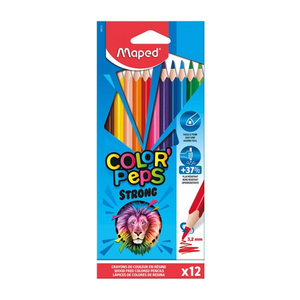 Barvice Maped Color'peps Strong, 12 kosov