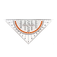 Geotrikotnik Rotring Centro z držalom, 22 cm