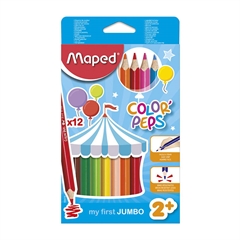 Barvice Maped Color'peps Maxi, 12 kosov