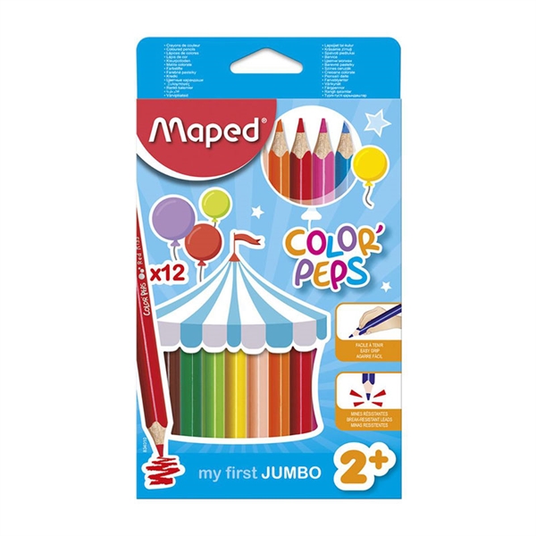 Barvice Maped Color'peps Maxi, 12 kosov