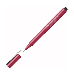 Flomaster Faber-Castell Ecco Pigment, 0.3 mm, rdeč