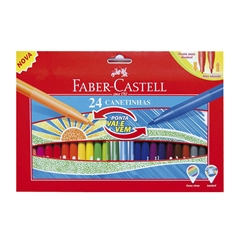 Flomastri Faber-Castell IN&OUT, 24 kosov