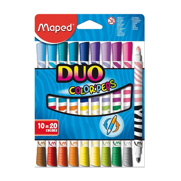 Flomastri Maped Color'peps Duo, 10 kosov