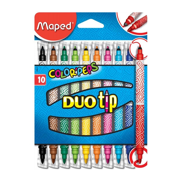 Flomastri Maped Color'peps Duo Tip, 10 kosov