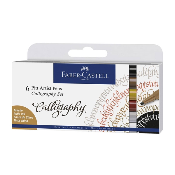 Flomastri Faber-Castell Pitt Color, 6 kosov