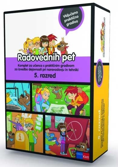 RADOVEDNIH PET 5, KOMPLET ŠTIRIH SAMOSTOJNIH DZ + GRADIVO ZA NIT