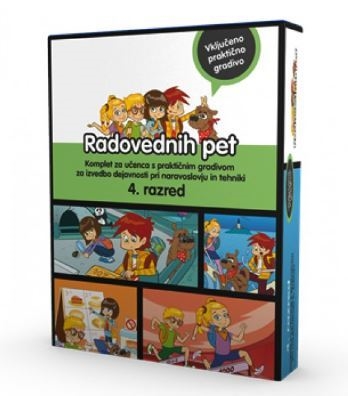 RADOVEDNIH PET 4, KOMPLET ŠTIRIH SAM. DEL. ZV. + GRADIVA NIT + KODA