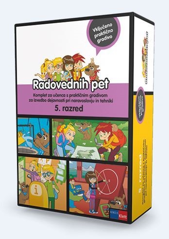 RADOVEDNIH PET 5, KOMPLET PETIH SAMOSTOJNIH DZ + GRADIVO ZA NIT