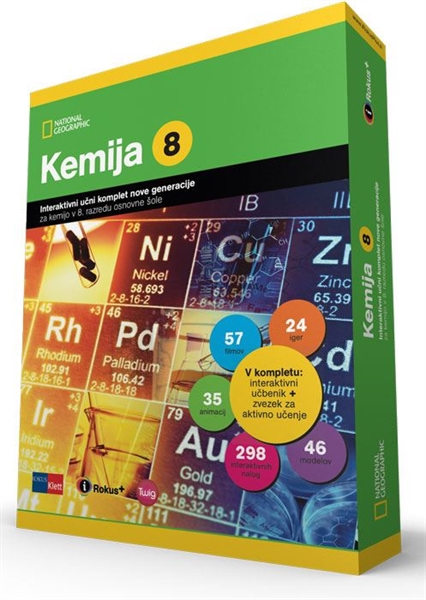 KEMIJA 8 iROKUS+, INTERAKTIVNI UČNI KOMPLET