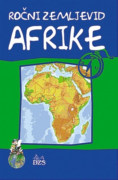 ROČNI ZEMLJEVID AFRIKE, plastificiran zemljevid