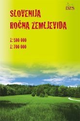 SLOVENIJA-ROČNA ZEMLJEVIDA 1:500 000 IN 1:725 000,PLASTIFICIRAN