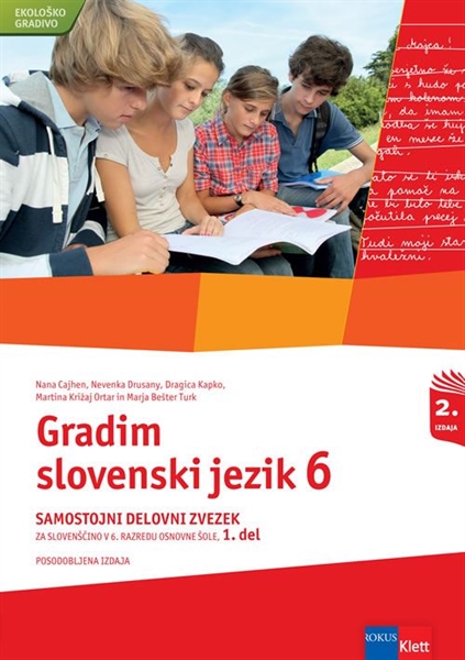 GRADIM SLOVENSKI JEZIK 6, KOMPLET SAM. DEL. ZV.