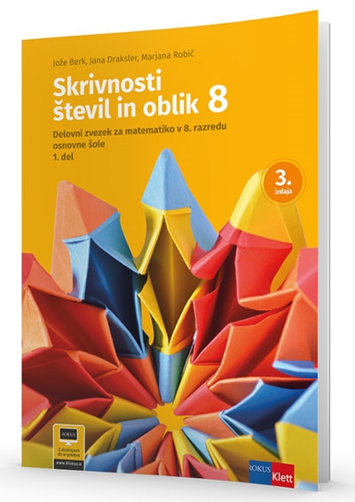 SKRIVNOSTI ŠTEVIL IN OBLIK 8, DELOVNI ZVEZEK -PRENOVA 2019