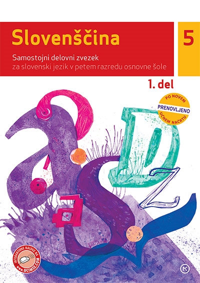 SLOVENŠČINA 5, SAMOSTOJNI DELOVNI ZVEZEK, 1. DEL