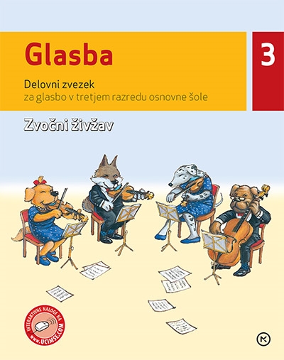 GLASBA 3, ZVOČNI ŽIVŽAV, DELOVNI ZVEZEK S CD-jem (do razprodaje)