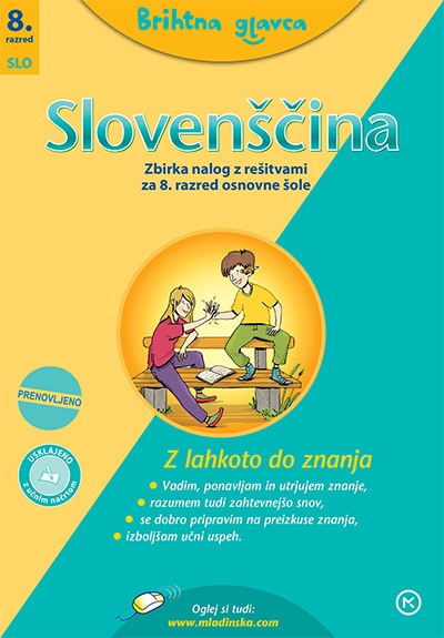 Brihtna glavca, Slovenščina 8