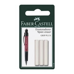 Rezervna radirka Faber-Castell Grip Plus, 3 kosi