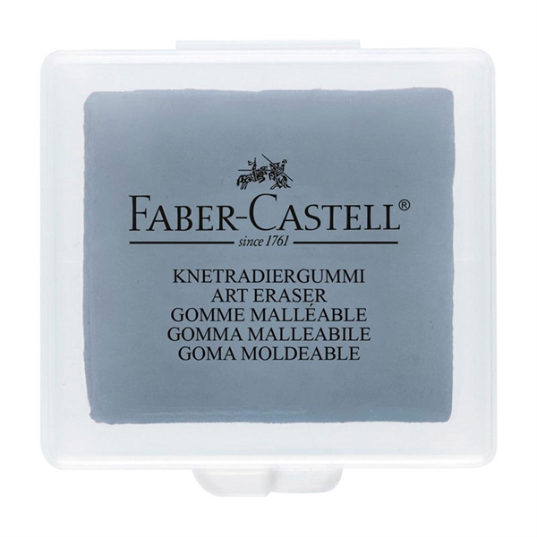 Radirka Faber-Castell, gnetilna, siva, 1 kos
