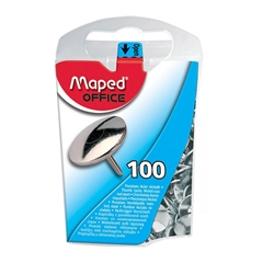 Risalni žebljički Maped, srebrni, 100 kosov