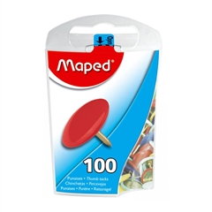 Risalni žebljički Maped, rdeči, 100 kosov