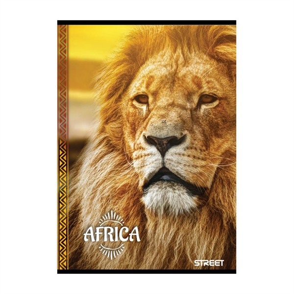 Beležnica Street Africa, A6, 40 listov, črte