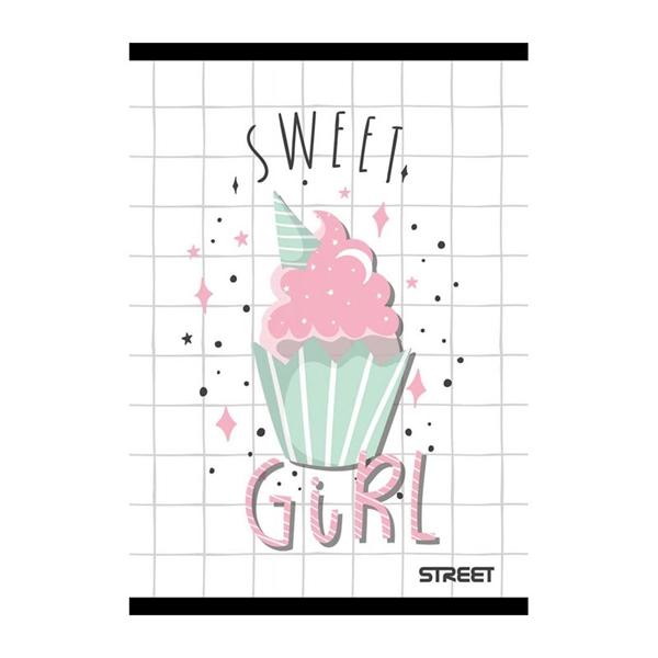 Beležnica Street Sweet Girl, A6, 40 listov, črte