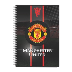 Beležnica Manchester United PVC s špiralo, A6, 80 listov, črte