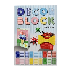 Risalni blok Deco Block, 250 g, dvostranski, 18 barvnih listov