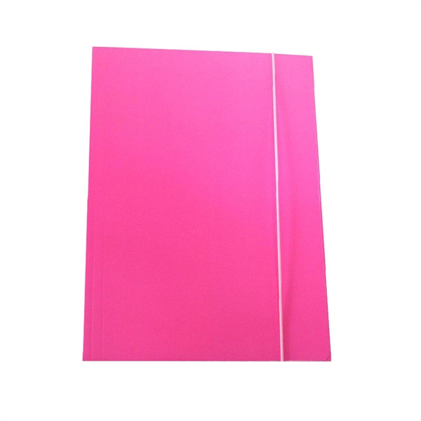 Mapa z elastiko A4 Optima, 30 mm, roza