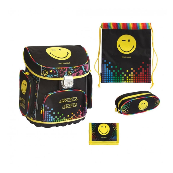 Prvošolski set Smiley, 4 kosi