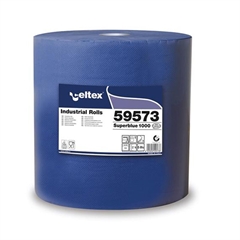 Industrijske papirnate brisače Celtex 59573 Superblue, 3-slojne, modre
