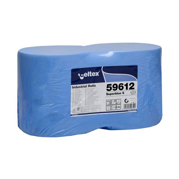 Industrijske papirnate brisače Celtex 59612 Superblue S, 3-slojne, modre, 2 kosa