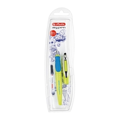 Nalivno pero Herlitz My pen + črnilni vložek, Lemon-Blue