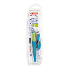 Nalivno pero Herlitz My pen, za levičarje, Blue-Neon