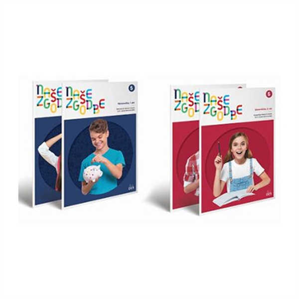 NAŠE ZGODBE JULIJA  5,  KOMPLET SAMOSTOJNIH DZ + GRADIVO