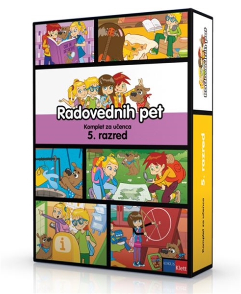 RADOVEDNIH PET 5, KOMPLET PETIH SAMOSTOJNIH DELOVNIH ZVEZKOV
