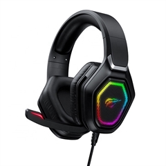 Naglavne slušalke Havit Gamenote RGB LED HV-H659d, žične