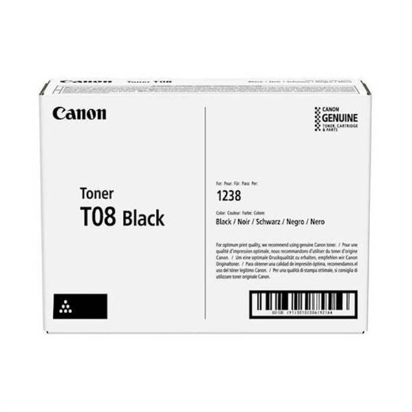 Toner Canon T08 (3010C006AA) (črna), original