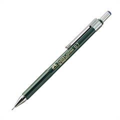 Tehnični svinčnik Faber-Castell TK Fine, 0,7 mm, zelen