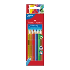 Barvice Faber-Castell Grip Jumbo, 6 kosov