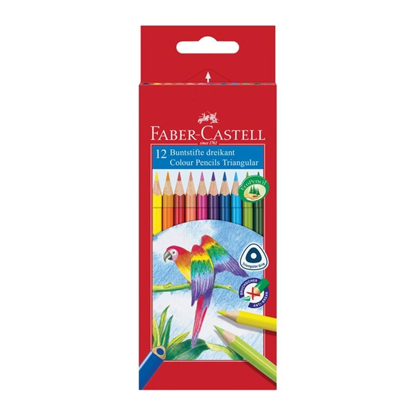 Barvice Faber-Castell trirobne, 12 kosov