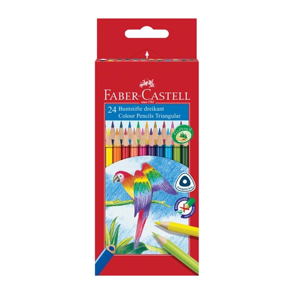 Barvice Faber-Castell trirobe, 24 kosov