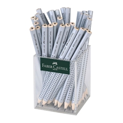 Grafitni svinčnik Faber-Castell Grip Jumbo, 72 kosov, siv