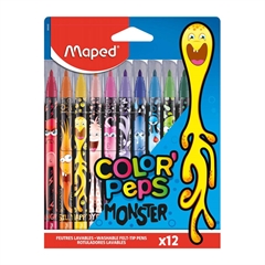 Flomastri Maped Monster, 12 kosov